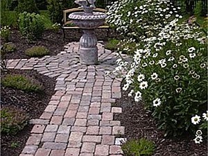 Garden Paths: Accent your Garden with a Rustic Paver Walkway